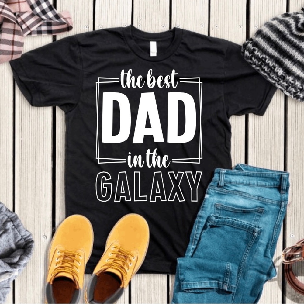 The best dad in the galaxy father t-shirt unisex